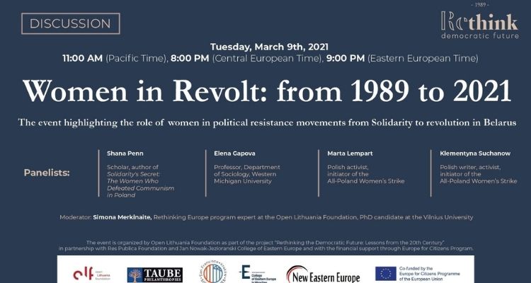 Women in Revolt: from 1989 to 2021