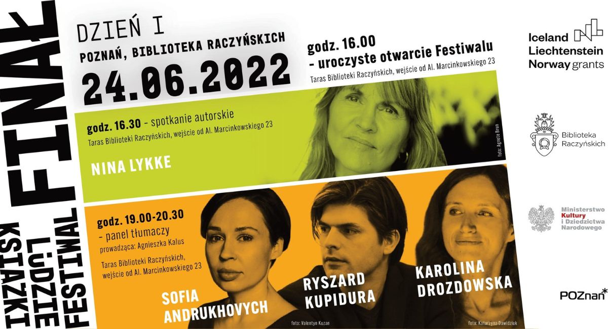 Panel tłumacki: Sofija Andruchowycz, Ryszard Kupidura, Karolina Drozdowska, Agnieszka Kalus