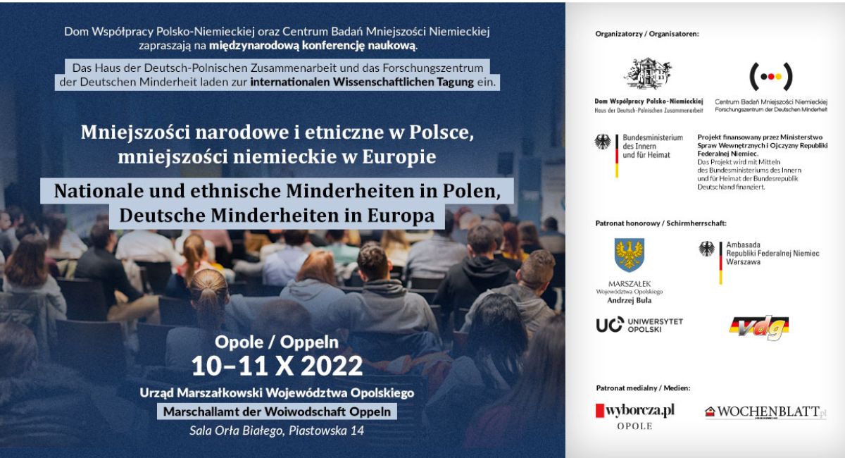 Konferencja naukowa „Mniejszości narodowe i etniczne w Polsce, mniejszości niemieckie w Europie”