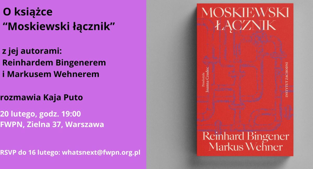 O książce "Moskiewski łącznik" z Reinhardem Bingerem i Markusem Wehnerem rozmawia Kaja Puto